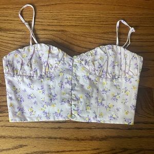 floral crop top